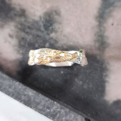 Silver and Gold Bygone Ring