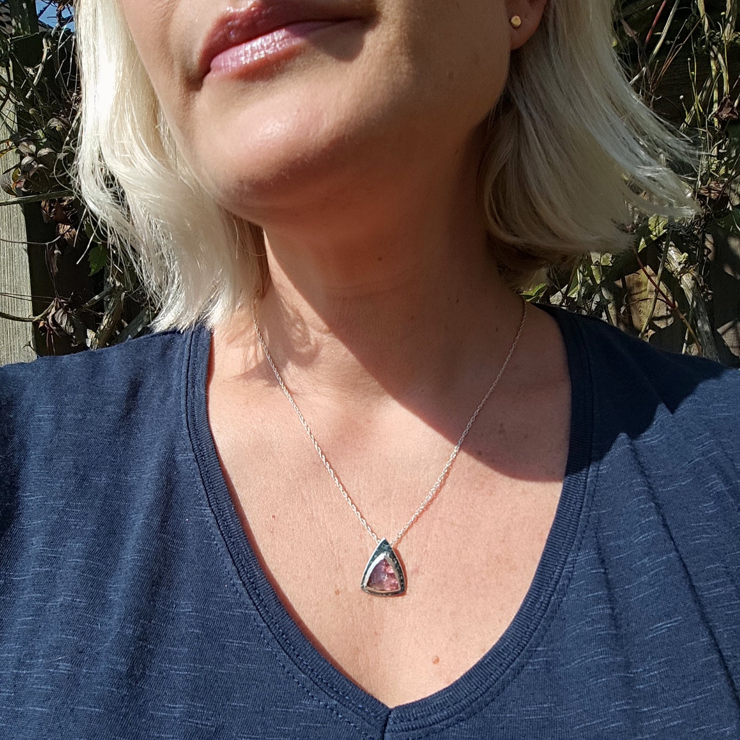 'Juicy' Peach Tourmaline Pendant