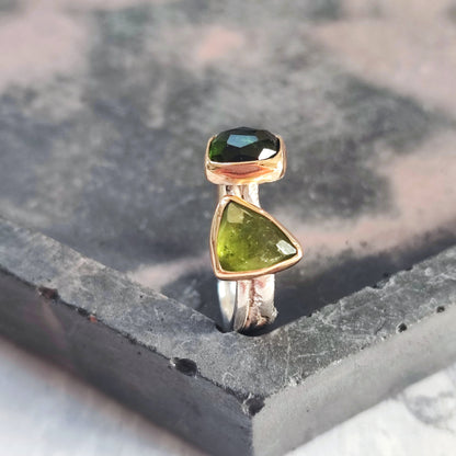 Double Green 'Juicy' Ring