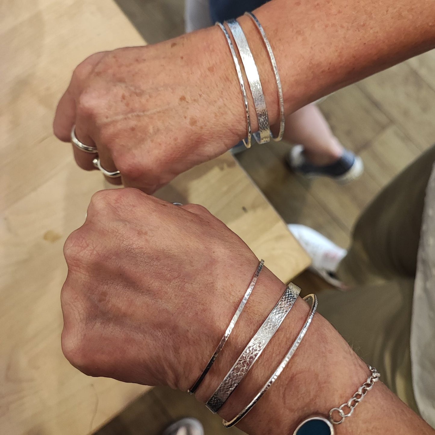 Silver Stacking Bangles Jewellery Making Workshop