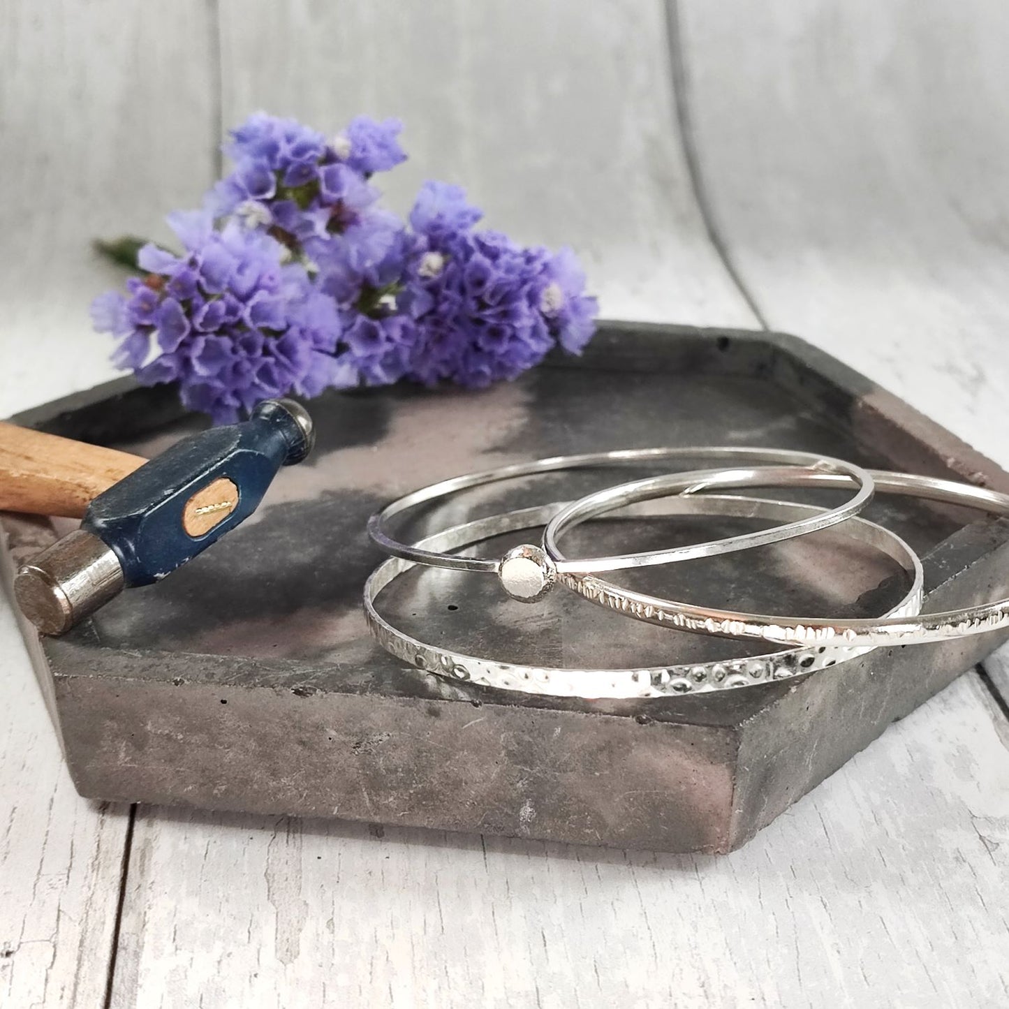 Silver Stacking Bangles Jewellery Making Workshop