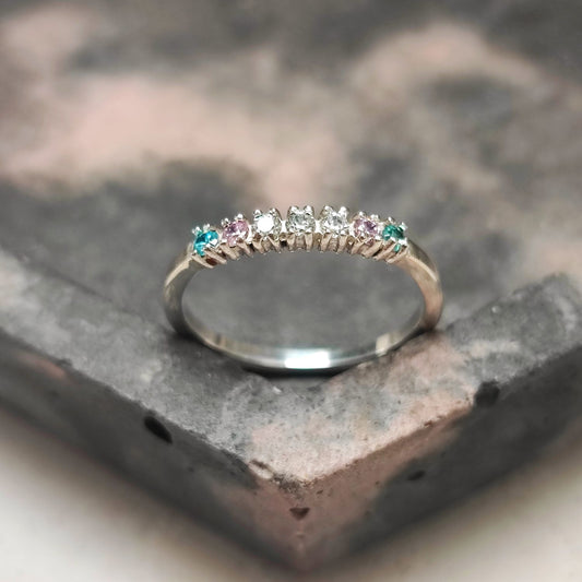 Tri-colour Eternity Ring