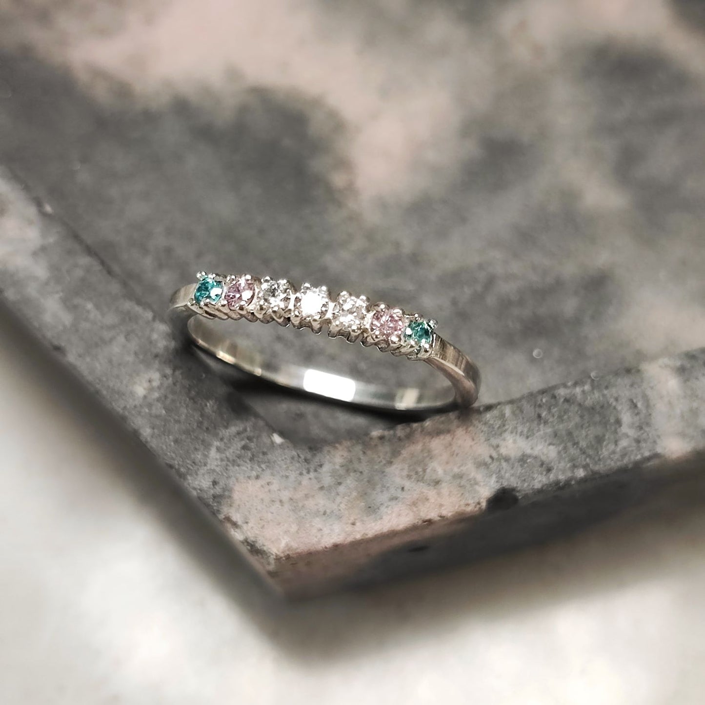 Tri-colour Eternity Ring