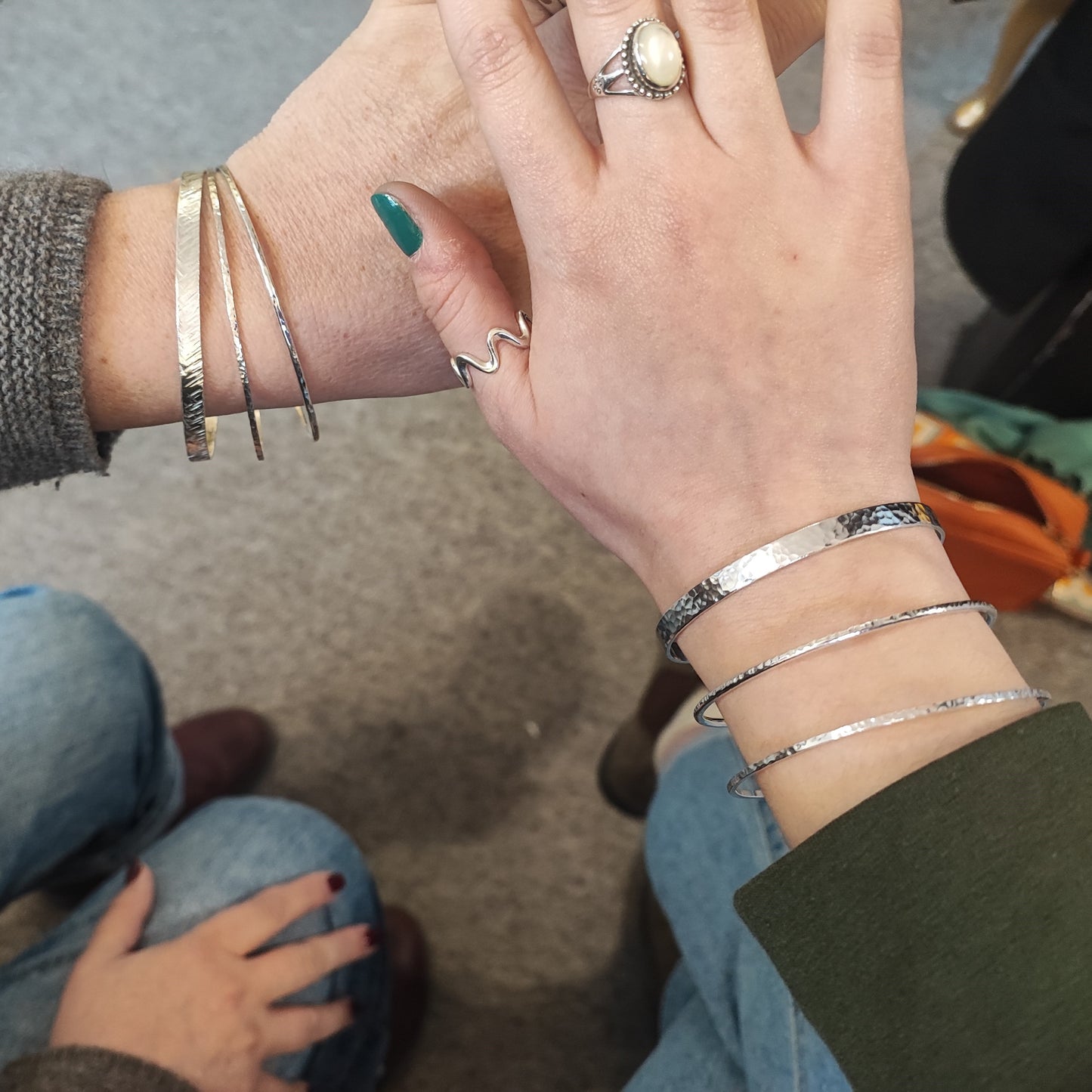 Silver Stacking Bangles Jewellery Making Workshop