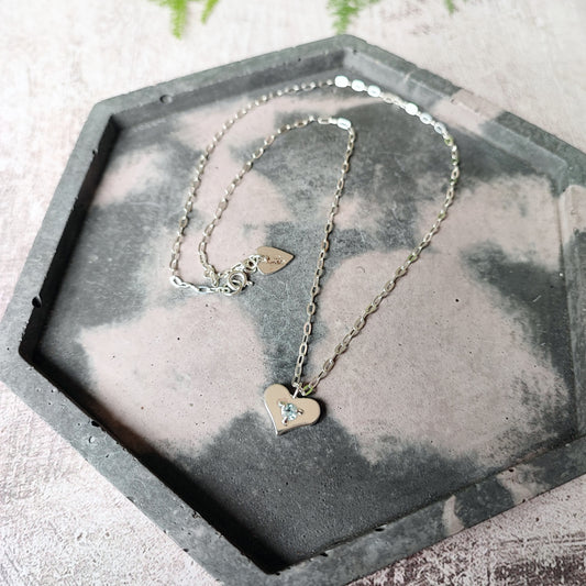 Topaz Heart Necklace