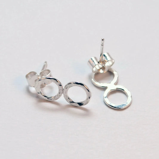 Double Hoop Stud Earrings