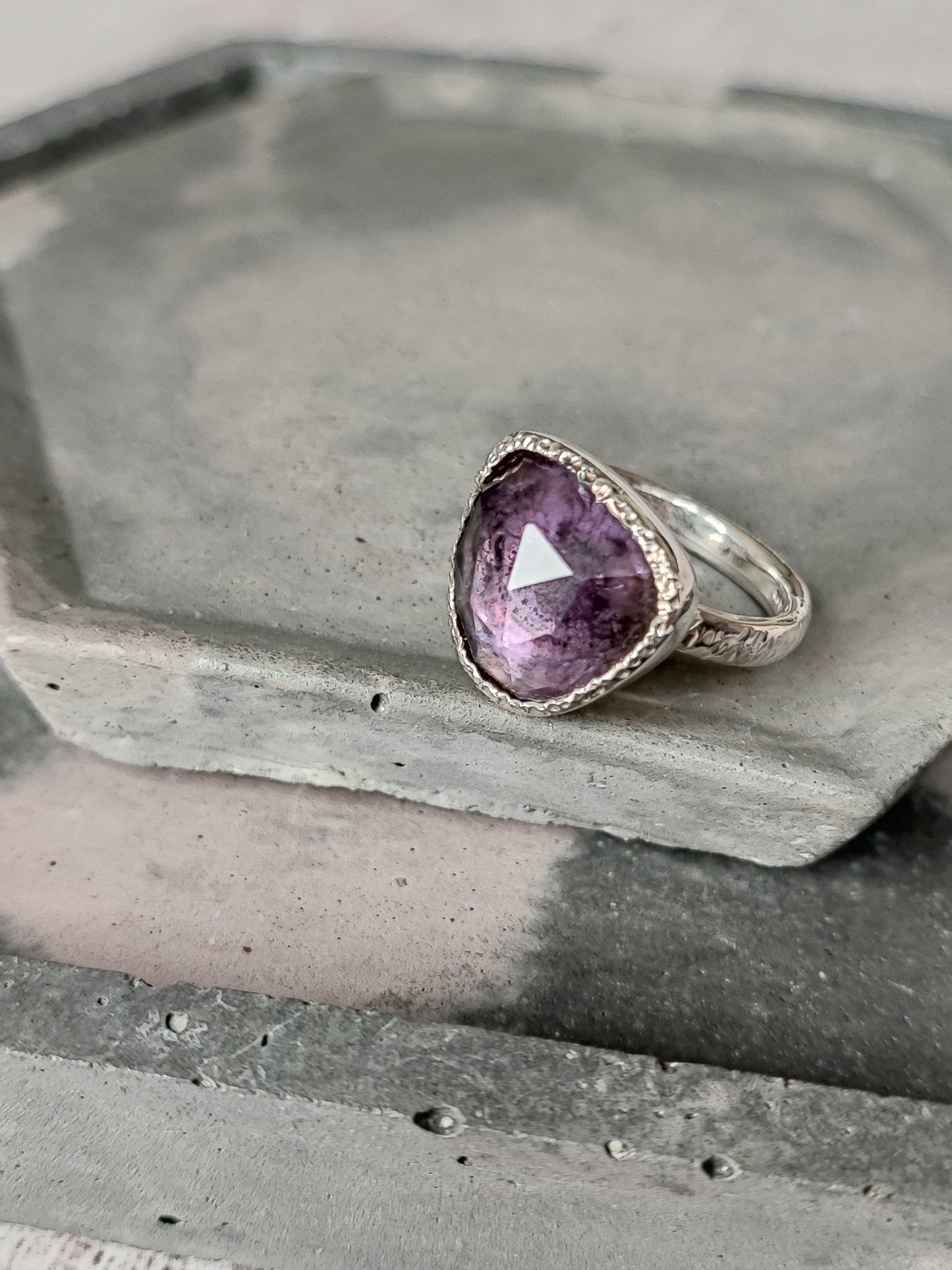 Chunky Ametrine Ring