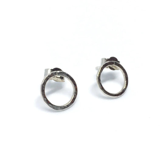 Single Hoop Stud Earrings