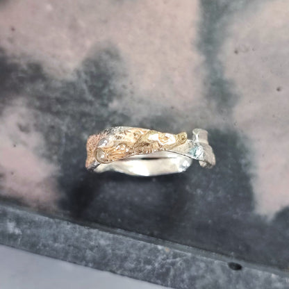 Silver and Gold Bygone Ring