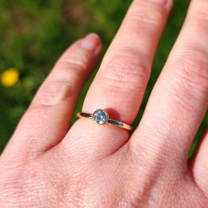 Salt and Pepper diamond ring