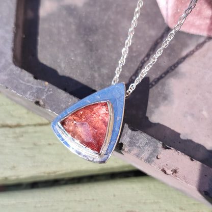 'Juicy' Peach Tourmaline Pendant