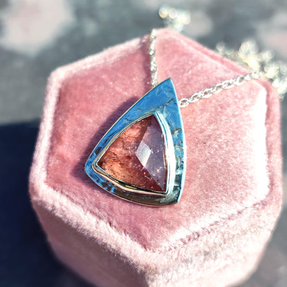 'Juicy' Peach Tourmaline Pendant