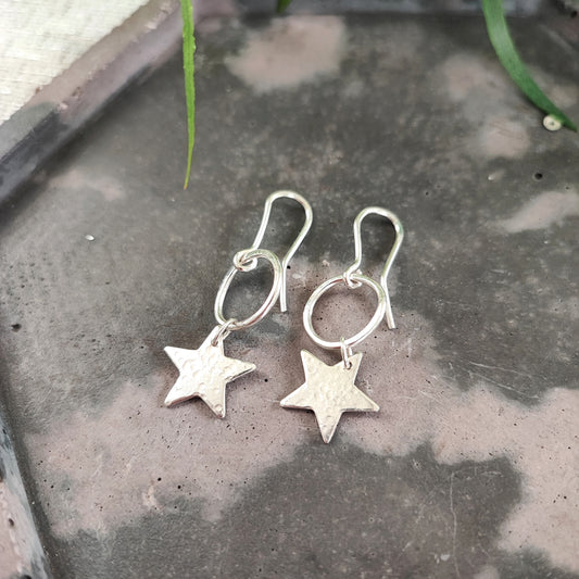 Hoop Star Earrings