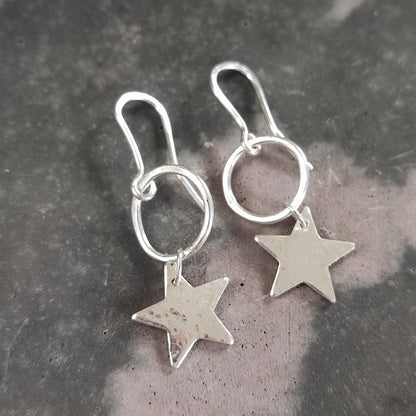 Hoop Star Earrings