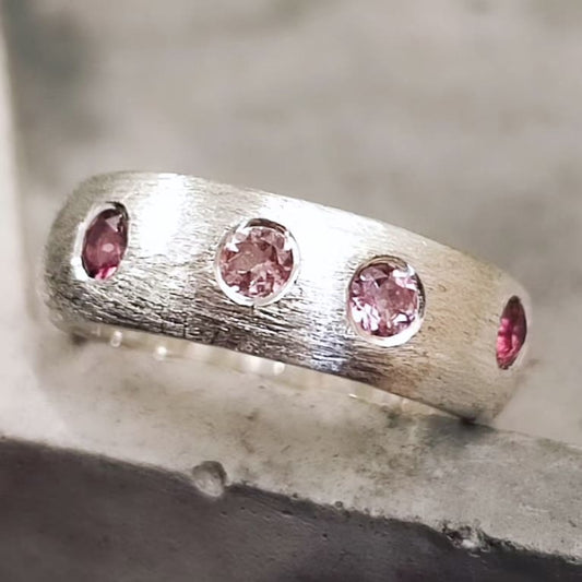 Quattro Pink Tourmaline Ring