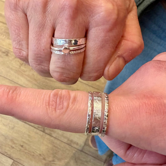 Silver Stacking Rings Jewellery Making Workshop