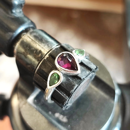 Multi Garnet ring