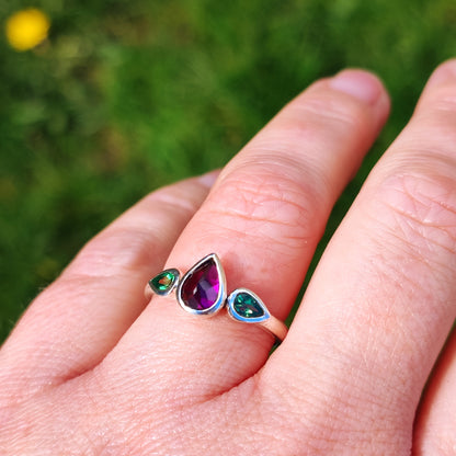 Multi Garnet ring