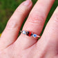 Red Garnet sparkle ring
