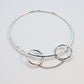 Bangle with Double Hoop and Chain