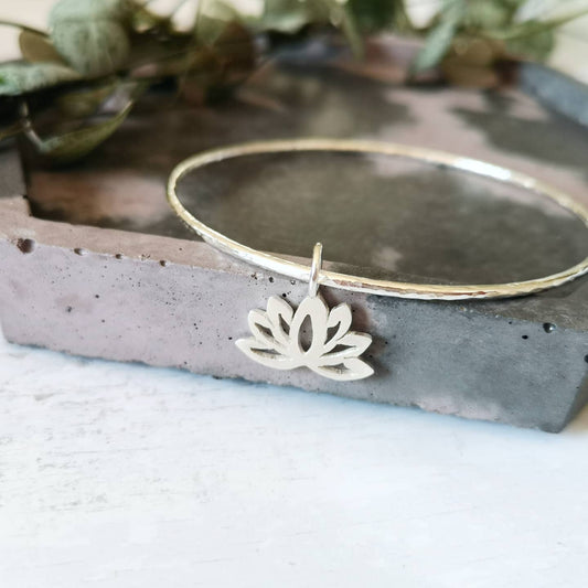 Lotus Flower Bangle