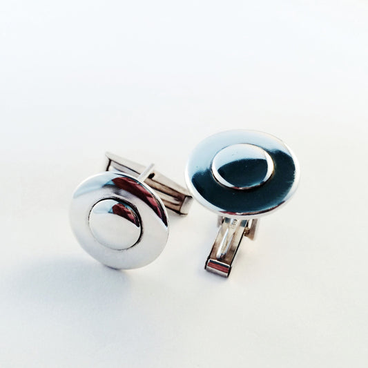 Circular Layered Cufflinks