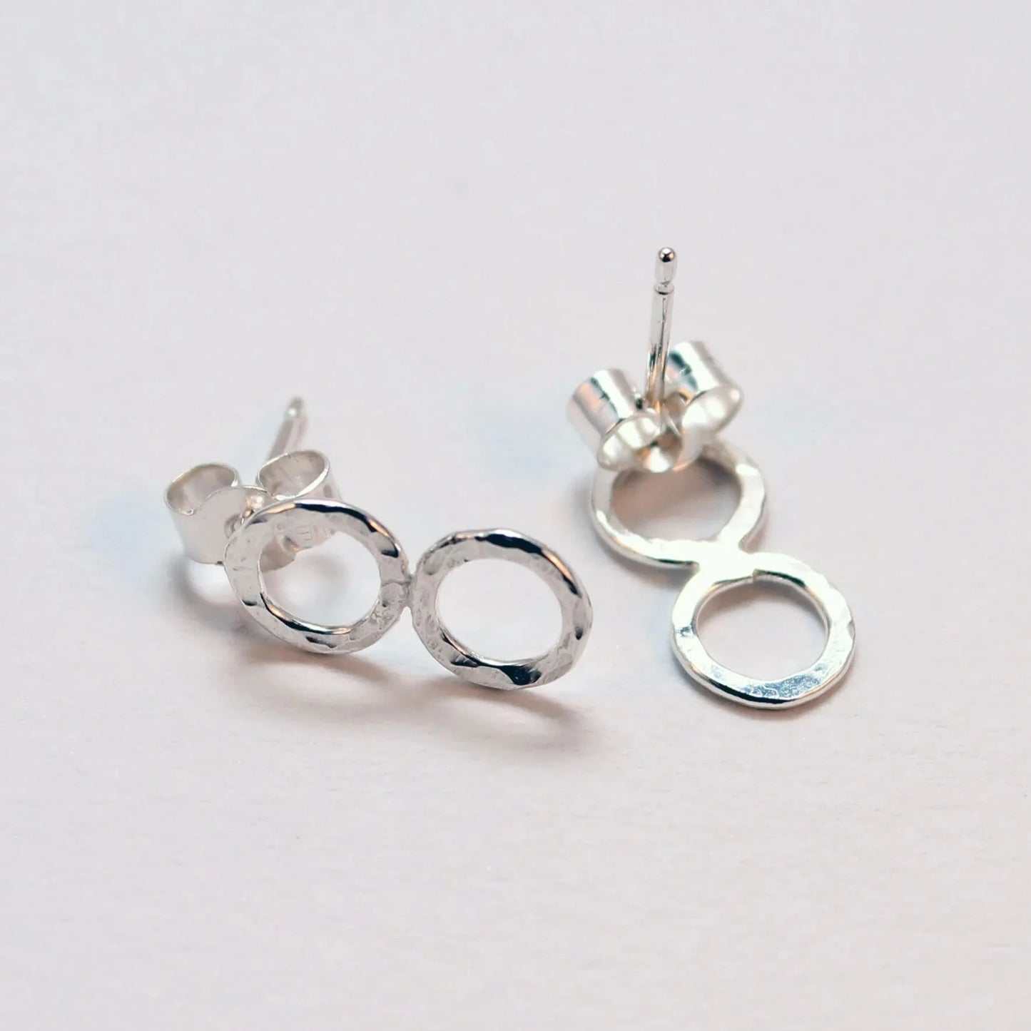 Double Hoop Stud Earrings