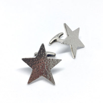 Hammered Star Cufflinks