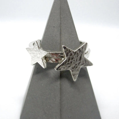 Hammered Star Ring