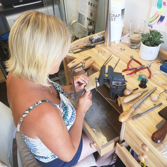 Katy Wilkinson at her bench