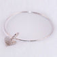 Large Hammered Heart and Ring Bangle