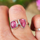 Double Juicy Pink Tourmaline Ring