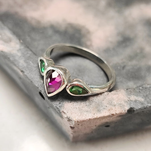 Multi Garnet ring