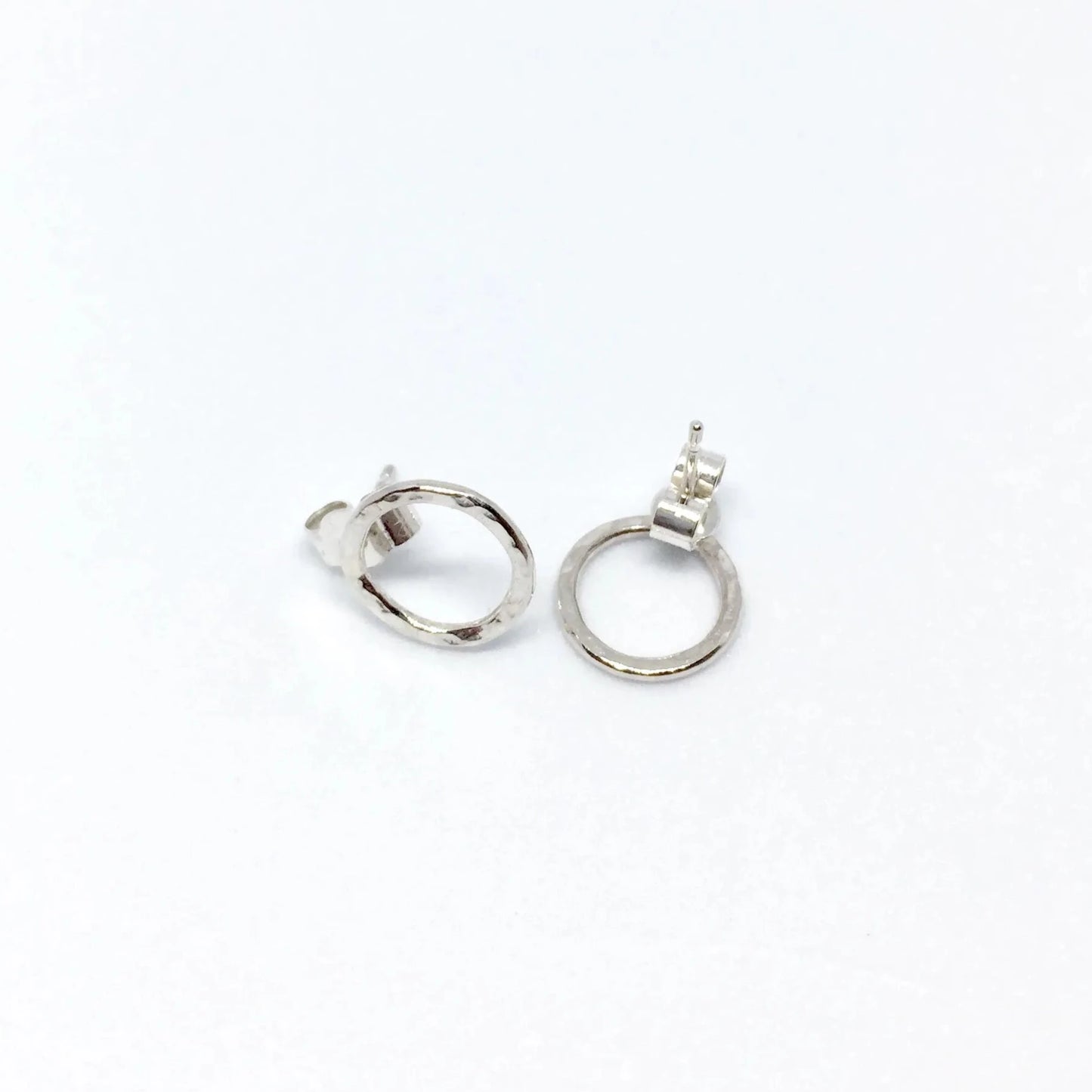 Single Hoop Stud Earrings