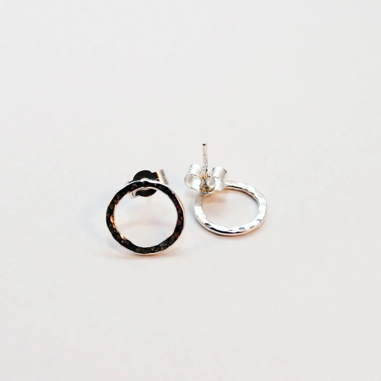 Single Hoop Stud Earrings